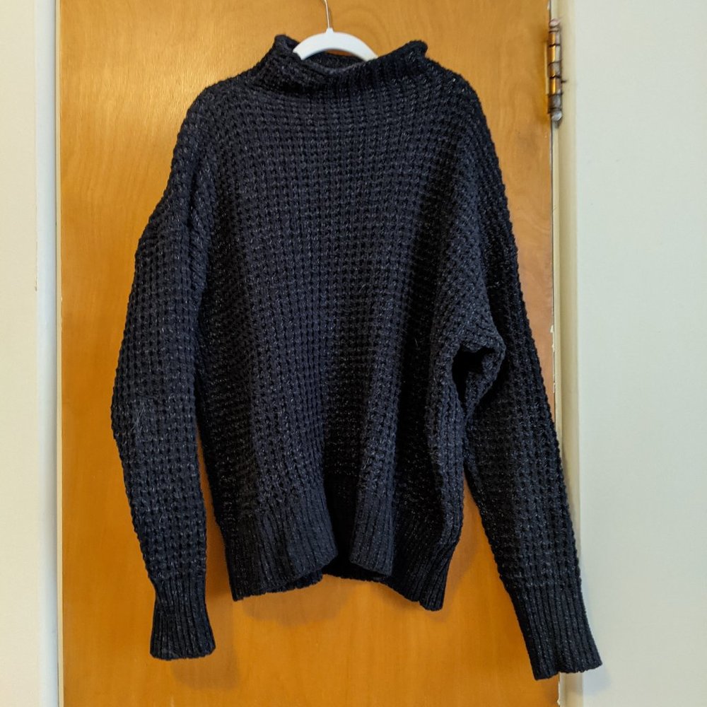 Women's Aerie Black Cowl-neck Sweater